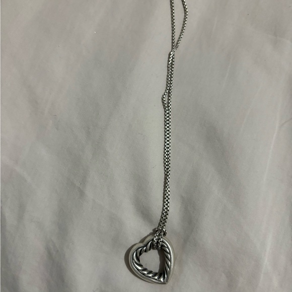 David Yurman Cable Heart Pendant Necklace 18” - Picture 5 of 5